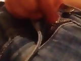 ebony lady masturbates